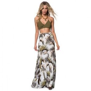 O’Neill Palm Print Long Skirt